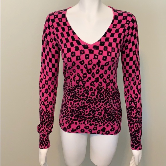 Volcom pink and black sweater sz S - Picture 1 of 8